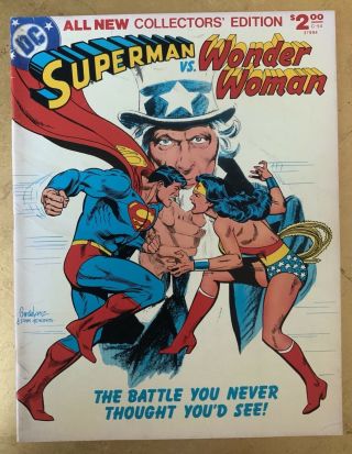 Superman Vs Wonder Woman Treasury Collectors Edition (dc 1978) C - 54 1st Print