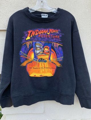 Vintage 1990’s Indiana Jones Temple Of The Forbidden Eye Disney Movie Sweatshirt