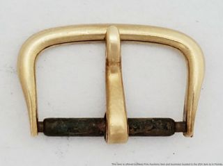 14k Solid Yellow Gold Vintage Hamilton Wrist Watch Buckle Fits 16mm Bands