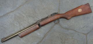 Vintage Benjamin Franklin Model 342 22 Cal Pellet Air Rifle Parts Or Refurbish