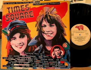 Times Square Soundtrack Vinyl 2 Lp Rso Rs - 2 - 4203 Xtc Ramones Cure Pretenders Vg,