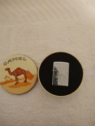 Vintage Camel Zippo Lighter - In Collector Tin - Rare Double Sided