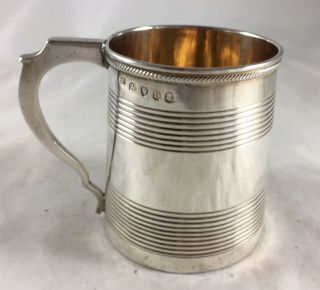 Georgian Silver Christening Mug Charles Fox London 1817 98g Azx