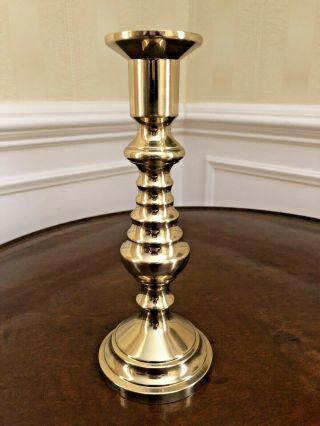 Virginia Metalcrafters Brass Beehive Candle Stick 10 "