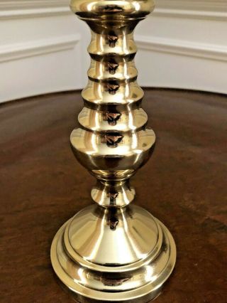Virginia MetalCrafters Brass Beehive Candle Stick 10 