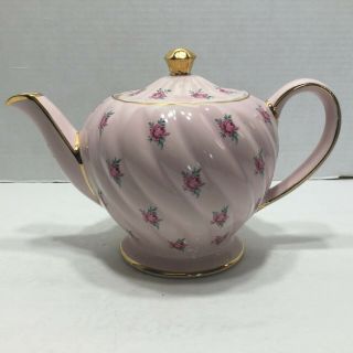 Vintage Sadler Teapot Pink With Roses