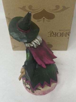 Jim Shore Halloween 5” Pint Size Witch With Crow The Witching Hour 3