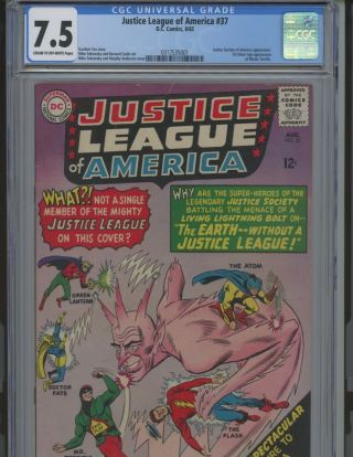 Justice League Of America 37 7.  5 Jsa Appearance.  Not An Easy Book To Find.  Wow