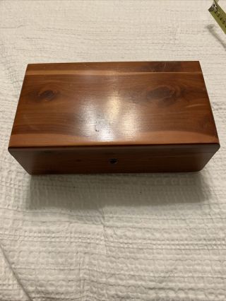 Vintage Lane Cedar Chest Memory Hope Salesman Sample Miniature Keepsake Box