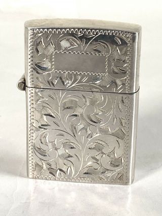 Willow,  Vintage Sterling Silver 950 Lighter,  Usa