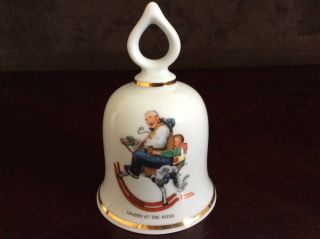 “gramps At The Reins” Vintage Norman Rockwell Collectible Bell - 1979 Ltd Ed.