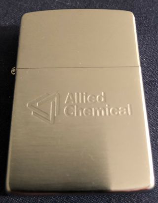 Vintage 1976 Zippo Lighter Allied Chemical - Unfired,