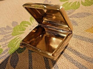 Antique/ Vintage Small " Cushion " Shaped Solid Silver Pill Box /snuff Box.