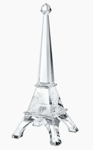 Swarovski Eiffel Tower France Travel Memories White Figurine Crystal 5038300 2