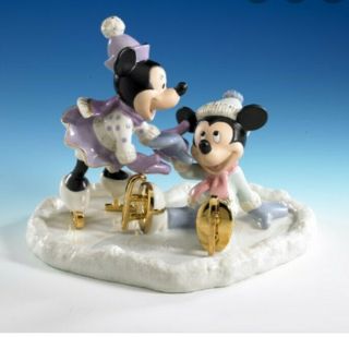 Lenox Mickey And Minnie Skating,  Great