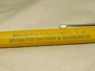 SNEEZERS SNACK SHOP GREEN BAY PACKERS MECHANICAL PENCIL VTG VINCE LOMBARDI 3