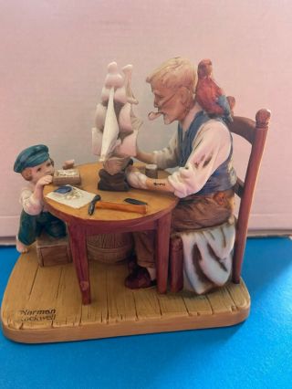 Norman Rockwell For A Good Boy Figurine Statue 1980 Norman Rockwell