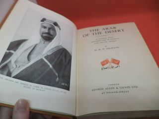 The Arab Of The Desert Old Vintage Book Badawin Life In Kuwait Saudi Hrp Dickson