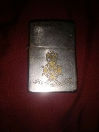 Vintage Zippo Lighter Sons Of American Revolution