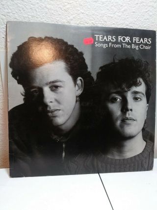 Tears For Fears Songs From The Big Chair Lp Mercury 422 - 824 - 300 - 1 - M,  Mr166