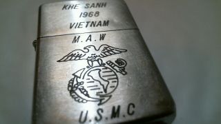 Zippo 1968 Vietnam War Khe Sanh All