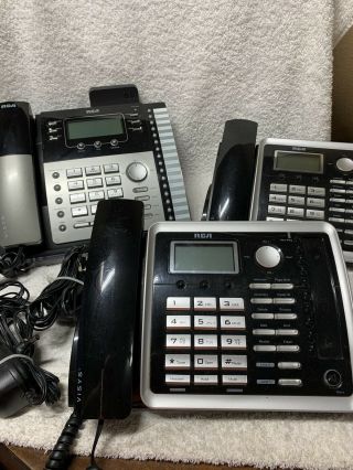 Vintage Rca 4 Line Telefield Business Phone.  Model 25424re1 - A.  S/no.  80045869
