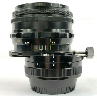 Vintage Nikon PC Nikkor 35mm f/2.  8 Perspective Shift Mechanism Camera Lens,  Case 2