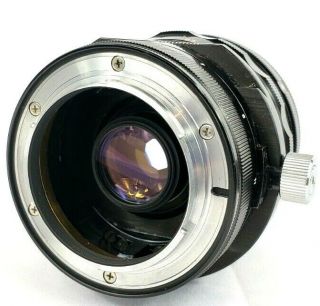Vintage Nikon PC Nikkor 35mm f/2.  8 Perspective Shift Mechanism Camera Lens,  Case 5