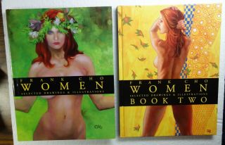 Frank Cho Women Book One And Two Selected Drawings And Illustrations Hardcovers