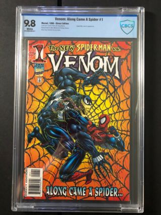 Venom: Along Came A Spider 1 Cbcs 9.  8 Spider Man Cover & App Marvel Comics 1995