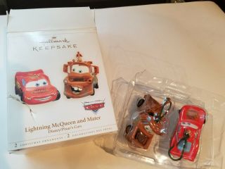 Hallmark Keepsake Disney Cars Lightning Mcqueen And Mater Ornament