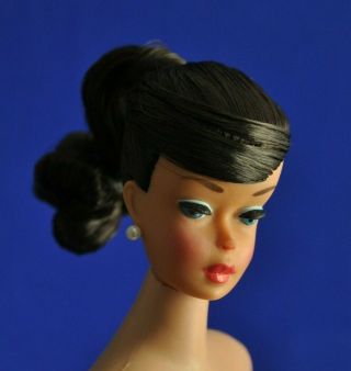 Vintage 1960s Brunette Swirl Ponytail Barbie