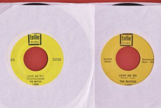 (2) Diff.  1964 The BEATLES 45 Tollie 9008 Love Me Do w/PICTURE SLEEVE PS 3