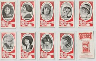 Wills Scissors 1916.  Set 25 Cinema Stars.  Very Early Silent Screen Actress (f98)