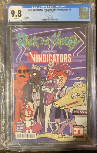 Rick And Morty Presents The Vindicators 1 Cgc 9.  8 Nm,  First App Of Pickle Rick