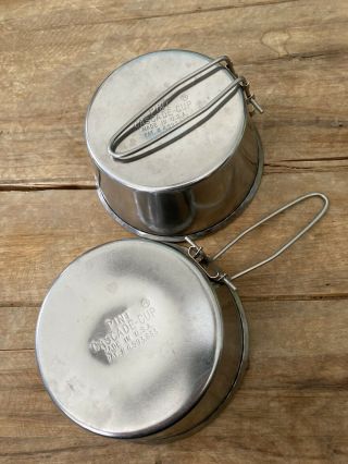 Vtg Cascade Cup Pints Stainless Steel Backpacking Cup Camping Outdoor Gear Usa