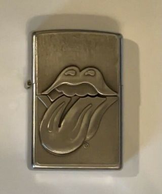 2001 Zippo Rolling Stones Tongue Surprise Lighter - Pre - Owned