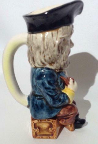 Vintage Pirate sitting on Treasure Chest with Pipe Toby Jug Mug Cup 2