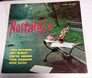 Fats Navarro Nostalgia Rare Jazz Lp Savoy Mg 12133 1958 Mono Dg