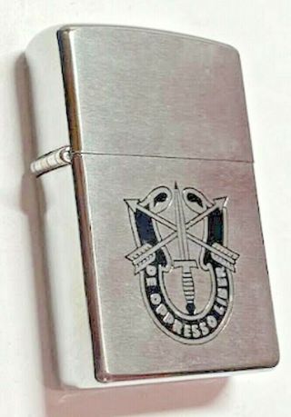 1997 Zippo Lighter U.  S.  Army Special Forces De Oppresso Liber Never Fired 3