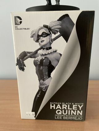 Dc Collectibles Harley Quinn Batman Black And White Statue By Lee Bermejo Nib