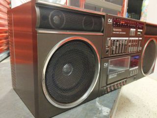 Sanyo Japan Boombox Ghetto Blaster Vintage C4 Stereo Cassette Amplifier Tuner 2