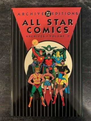 Dc Archive Editions All Star Comics Volume 2 1st Print Hc Graphic Novel Jsa