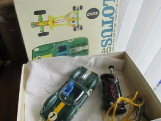 Vintage 1/24 Scale Cox Lotus 40 Slot Car & Controller,  Instructions.