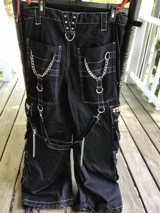 TRIPP NYC Skull Chains Bondage Rave Goth Pants Vintage 90’s 5