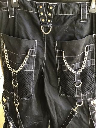 TRIPP NYC Skull Chains Bondage Rave Goth Pants Vintage 90’s 6