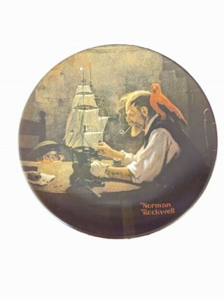 Knowles Collector Plate Norman Rockwell " The Ship Builder " Limited Edition
