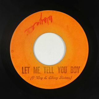 Reggae 45 - I Roy & Ebony Sisters - Let Me Tell You Boy - Jamaica Blank - Mp3
