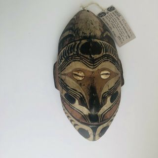 Vintage Sepik River Region Papua Guinea Spirit Mask House Protector C.  1970 