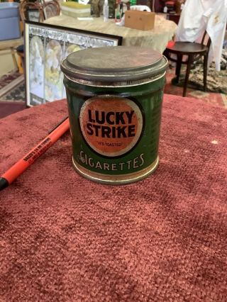Vintage Lucky Strike Tobacco Tin Antique 2